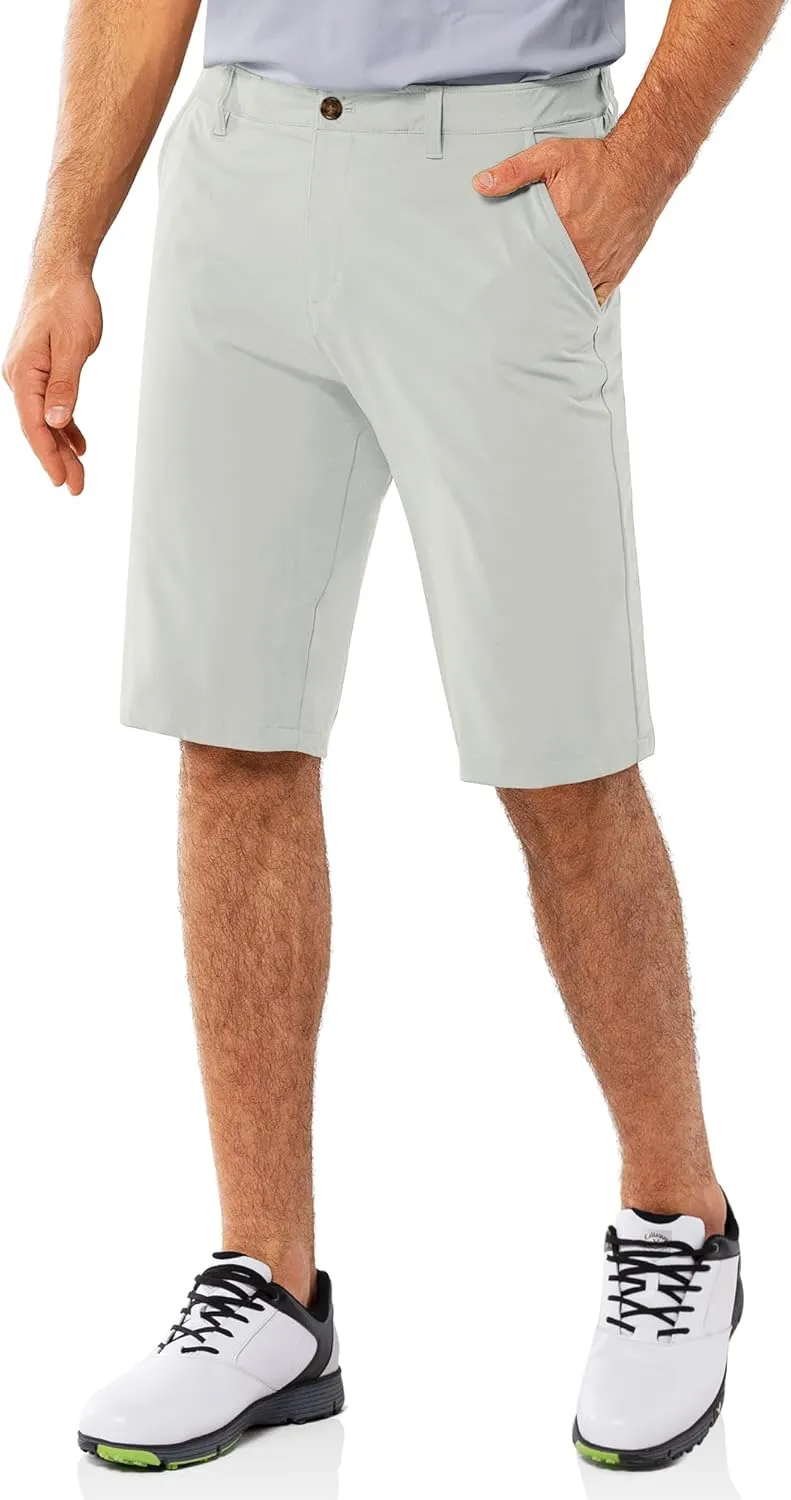 33,000ft Men's Golf Shorts Dry Fit, Lightweight Quick Dry Golf Stretch Shorts with Pockets 11" Inseam for Travel Casual