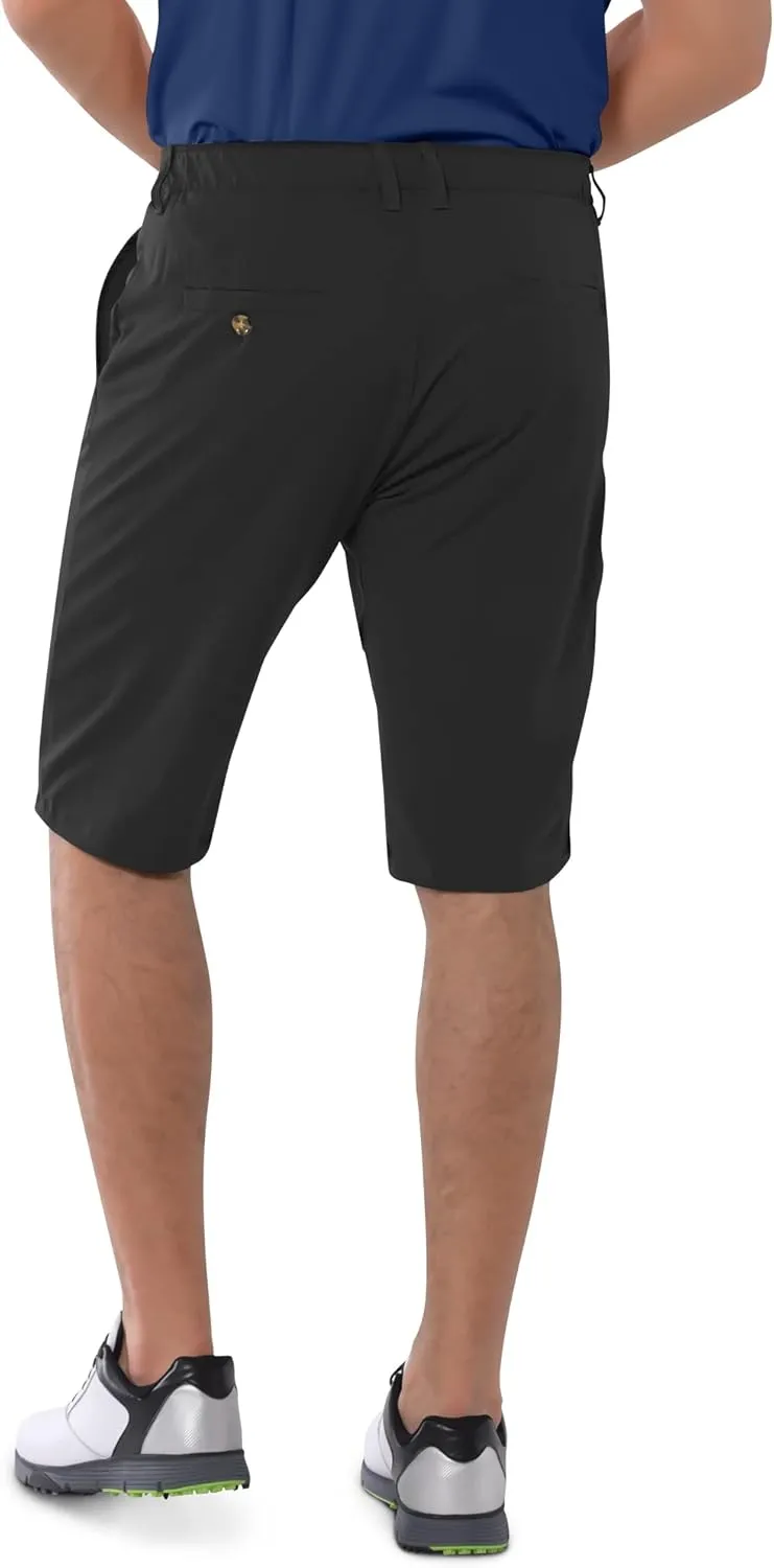 33,000ft Men's Golf Shorts Dry Fit, Lightweight Quick Dry Golf Stretch Shorts with Pockets 11" Inseam for Travel Casual