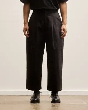 7115 Unisex Pleated Trouser, Black Stripe Edition