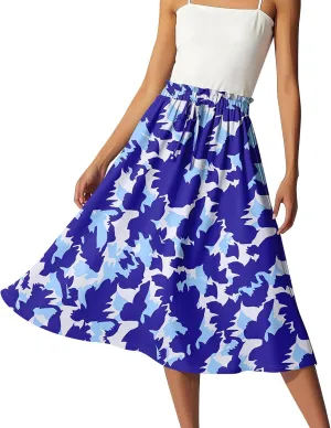 Aline Skirts for Women High Waist Flowy Maxi Skirt Long A-Line Skirt Boho Style