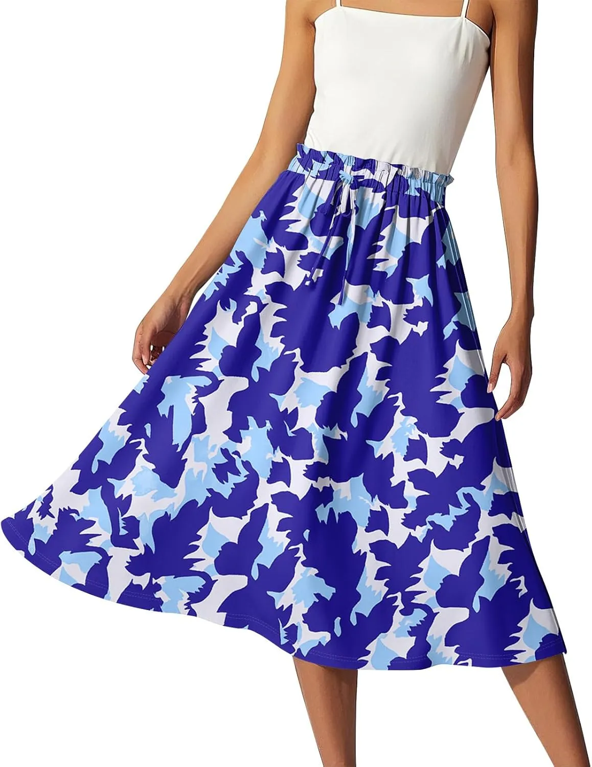 Aline Skirts for Women High Waist Flowy Maxi Skirt Long A-Line Skirt Boho Style