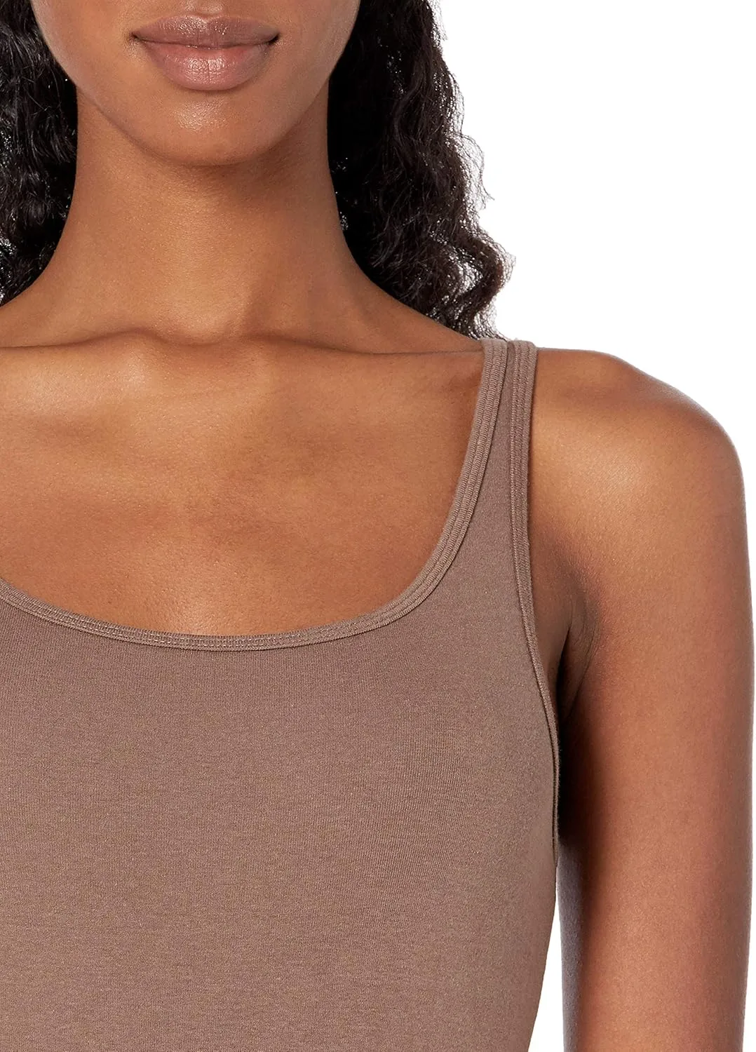 Amazon Essentials Women's Slim-Fit Thin Strap Tank Top, Pack of 2
