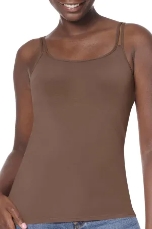Amoena Women's Valetta Pocketed Camisole W/Built in Shelf Bra Nude