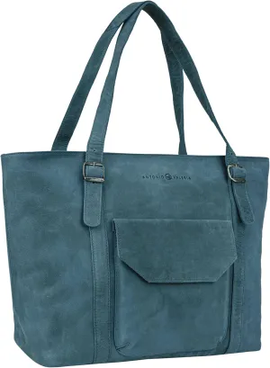 ANTONIO VALERIA Sage Leather Tote/Top Handle Shoulder Bag for Women