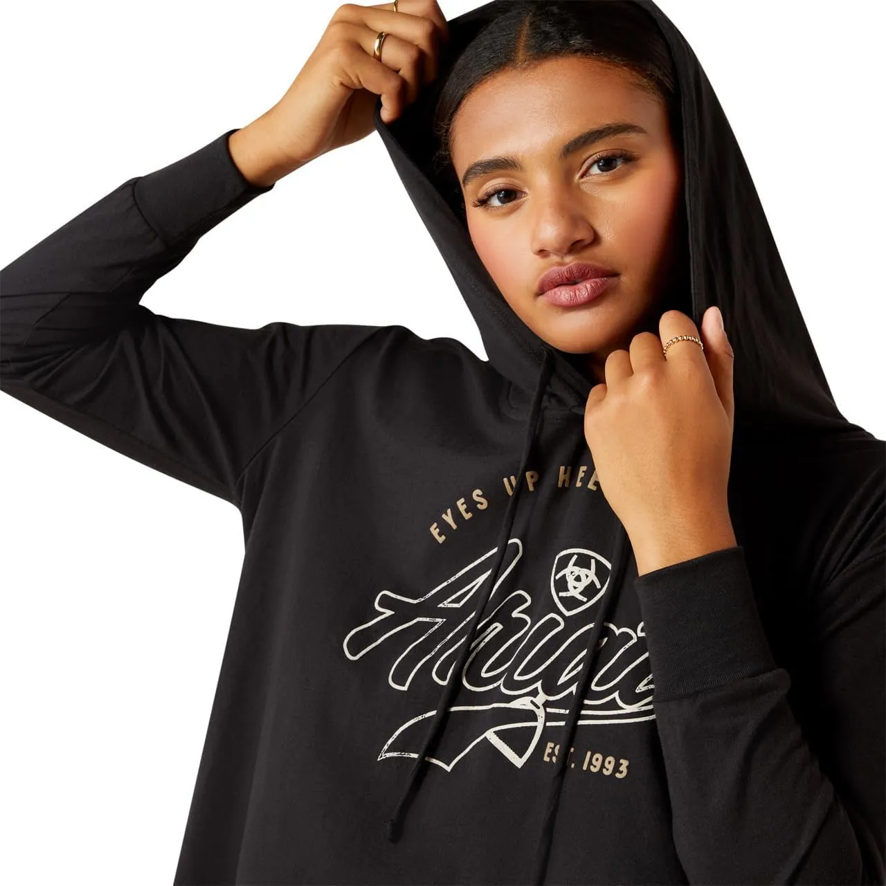 ARIAT Women's Heels Down Hoodie T-Shirt