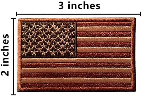 ASA Techmed Tactical Backpack with Waterproof Pouch   6 Embroidered U.S. Flag Patches for Outdoors, Travel