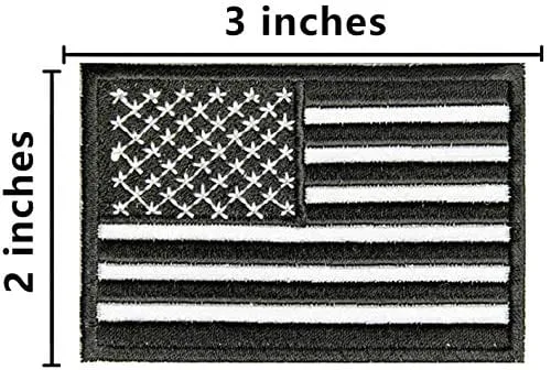ASA Techmed Tactical Backpack with Waterproof Pouch   6 Embroidered U.S. Flag Patches for Outdoors, Travel