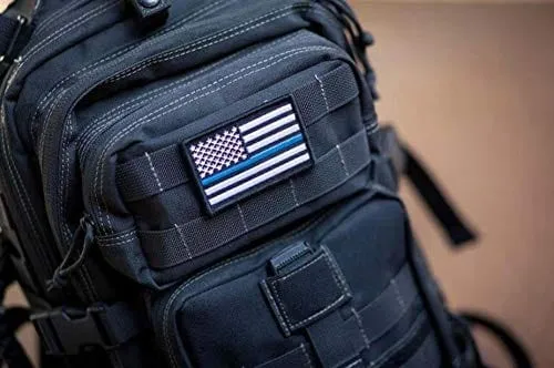 ASA Techmed Tactical Backpack with Waterproof Pouch   6 Embroidered U.S. Flag Patches for Outdoors, Travel