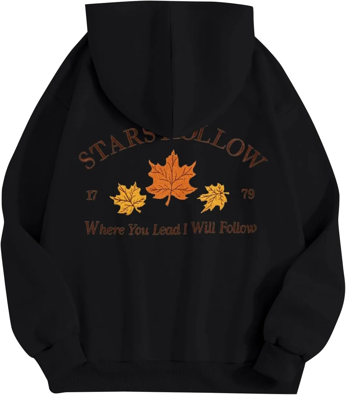 Azeralia Hoodies for Women Crew Neck Long Sleeve Sweatshirt Print Lightweight Pullover Fall Daily Basic Top
