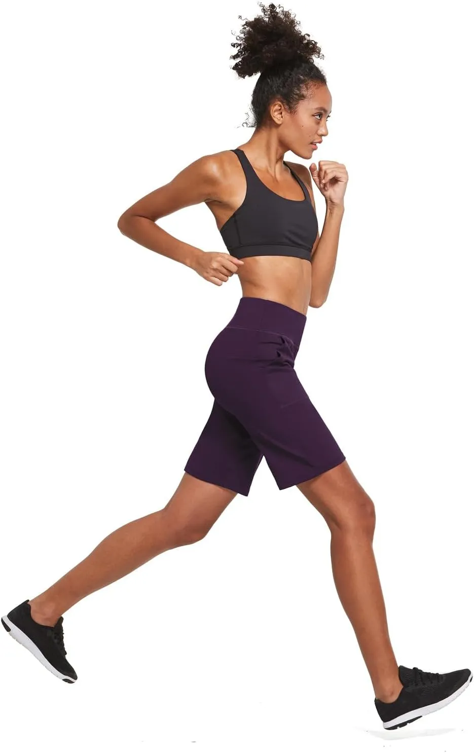 baleaf Women's Bermuda Long Shorts 10" Knee Length High Rise Athletic Shorts Pull On Workout Walking Golf Running Summer