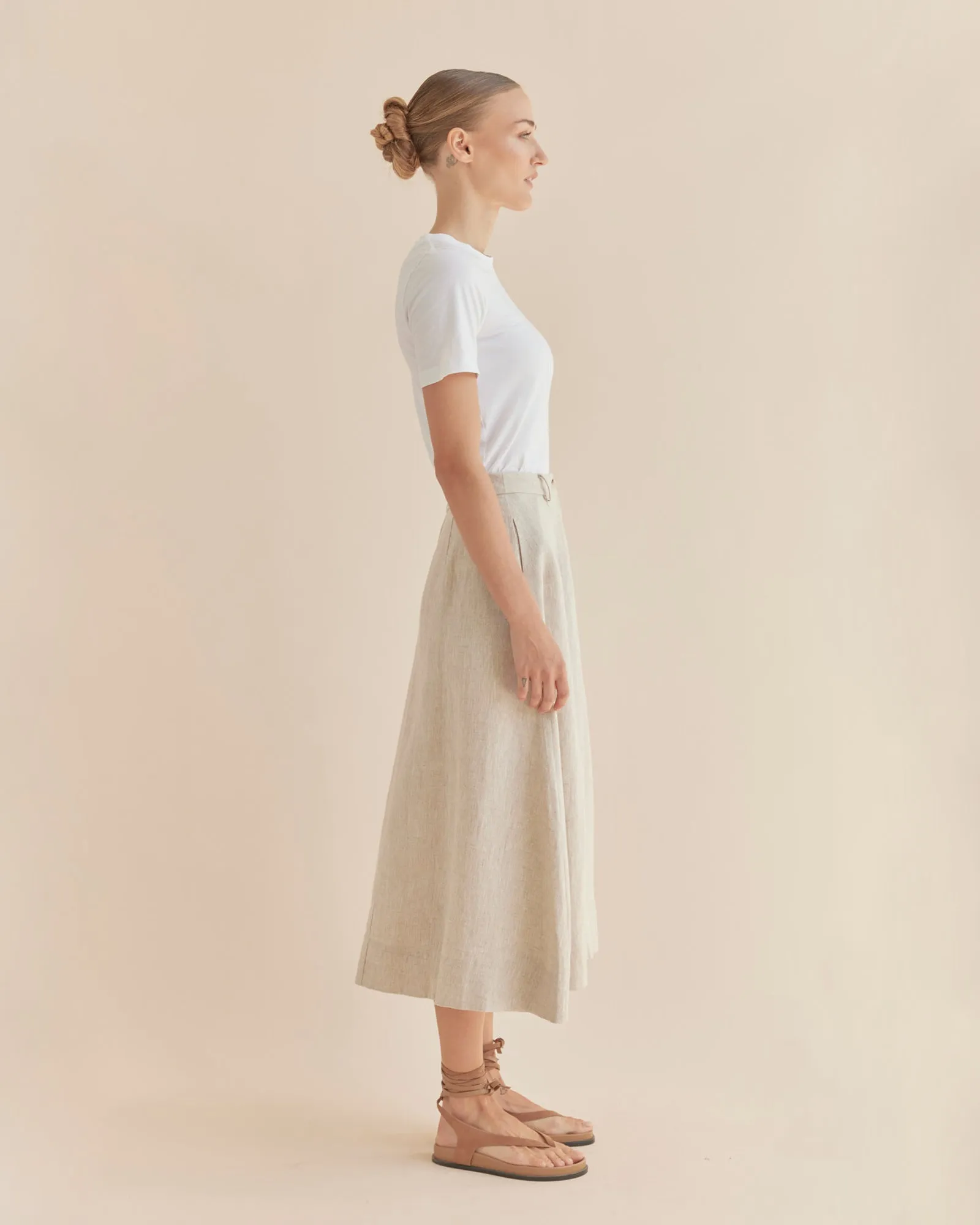 Barossa Linen Skirt - Natural