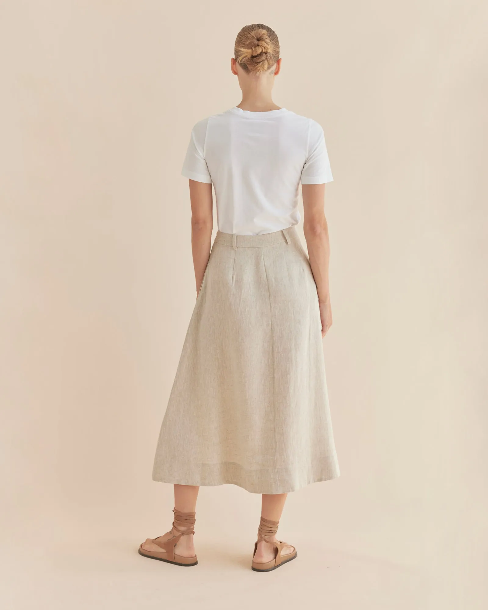 Barossa Linen Skirt - Natural
