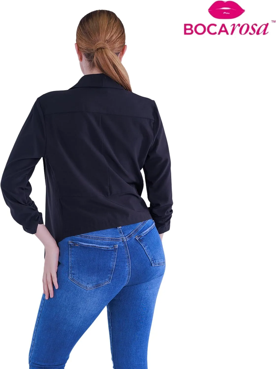 Blazer Long Sleeve Women Casual Business Open Front Long Sleeve Work Office Blazer Jacket Fashion Ladies Trendy