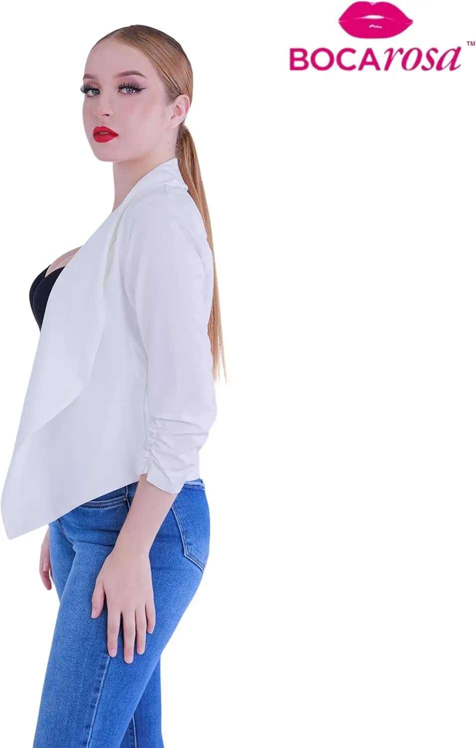 Blazer Long Sleeve Women Casual Business Open Front Long Sleeve Work Office Blazer Jacket Fashion Ladies Trendy