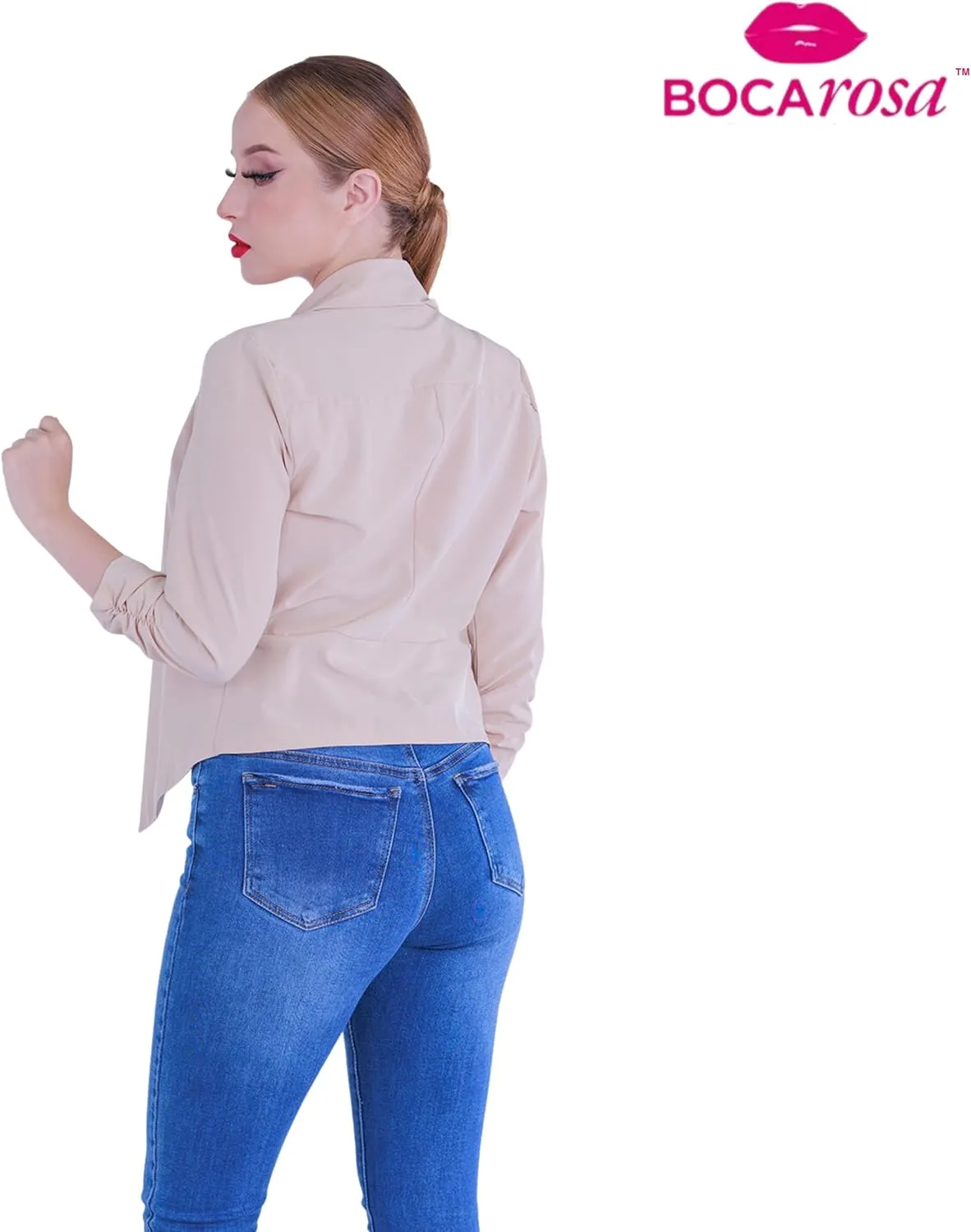 Blazer Long Sleeve Women Casual Business Open Front Long Sleeve Work Office Blazer Jacket Fashion Ladies Trendy