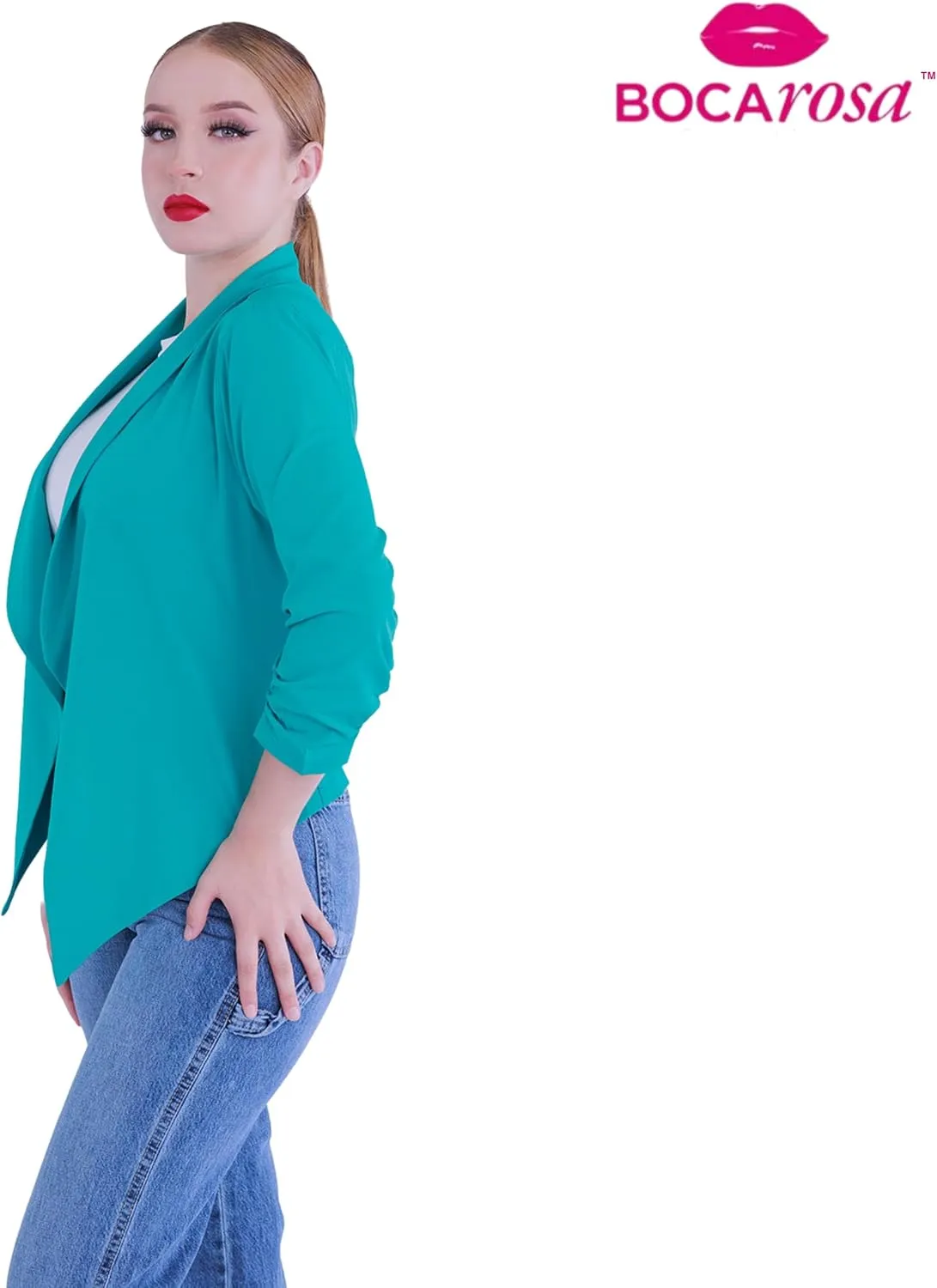 Blazer Long Sleeve Women Casual Business Open Front Long Sleeve Work Office Blazer Jacket Fashion Ladies Trendy