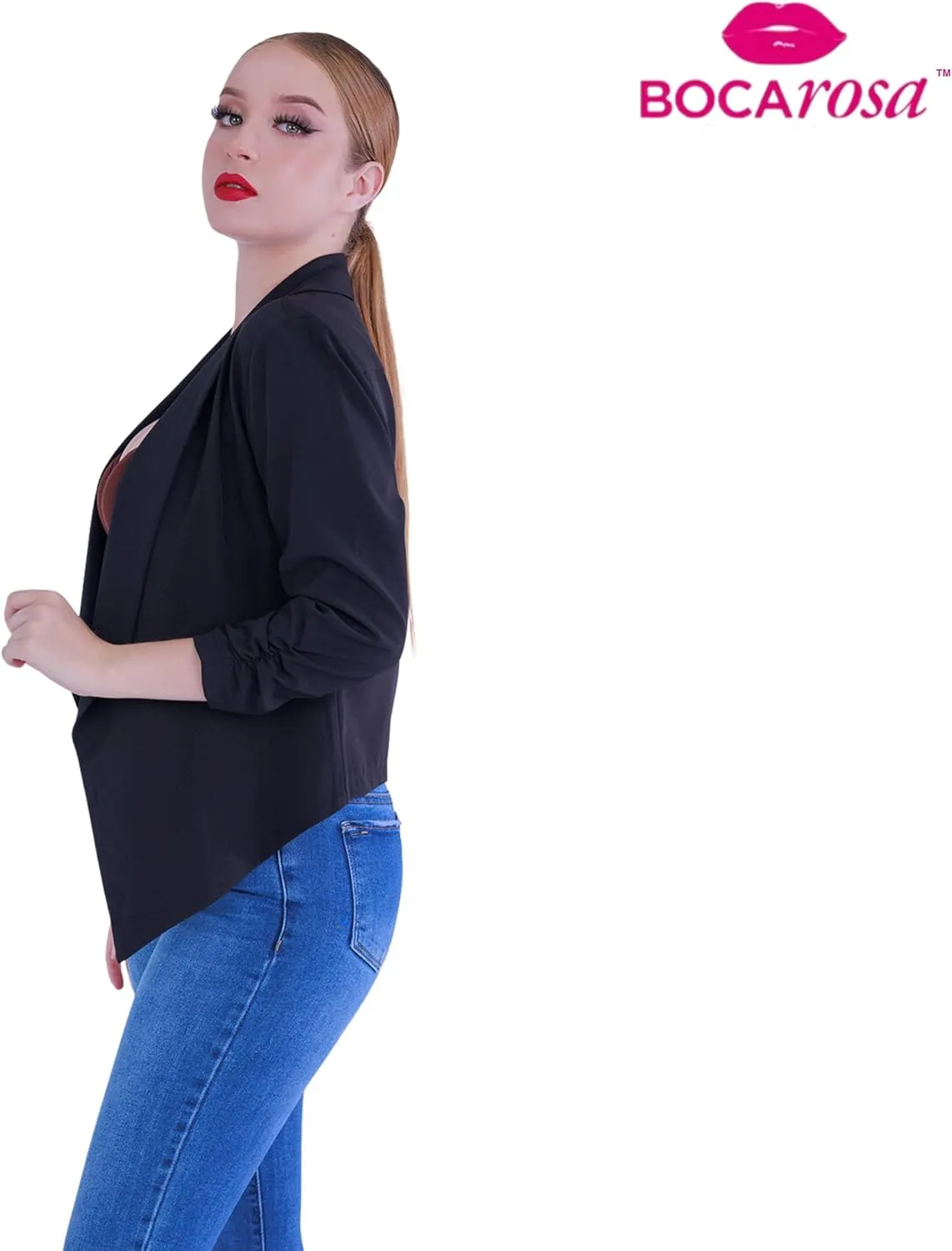 Blazer Long Sleeve Women Casual Business Open Front Long Sleeve Work Office Blazer Jacket Fashion Ladies Trendy