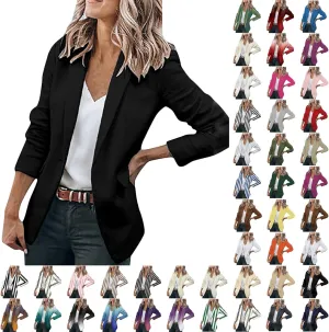 Blazers for Women Business Casual Solid/Ombre/Striped 2025 Fall Fashion Jackets Cardigan with Pockets