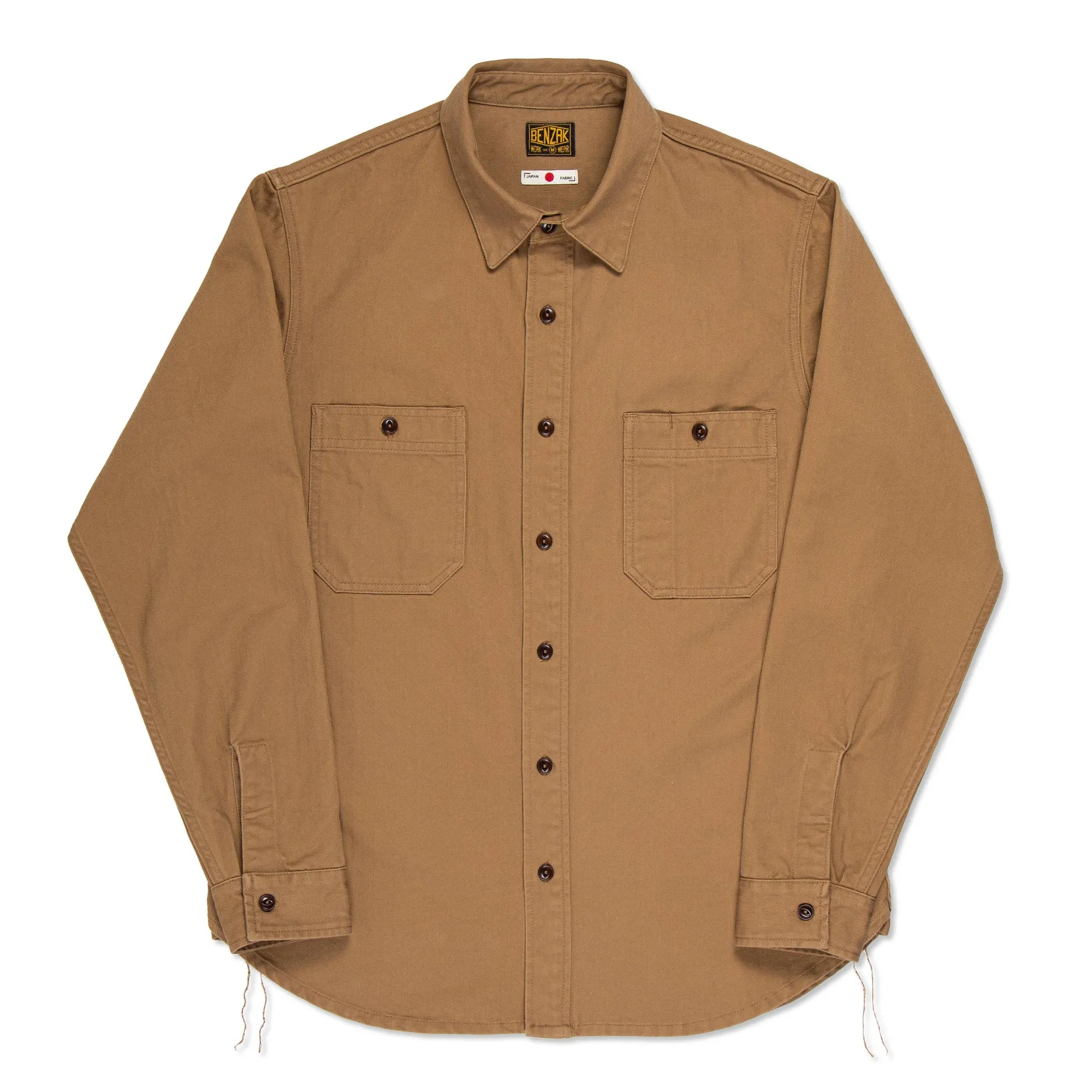 BWS-02 UTILITY SHIRT 8 oz. brown herringbone [CORE]