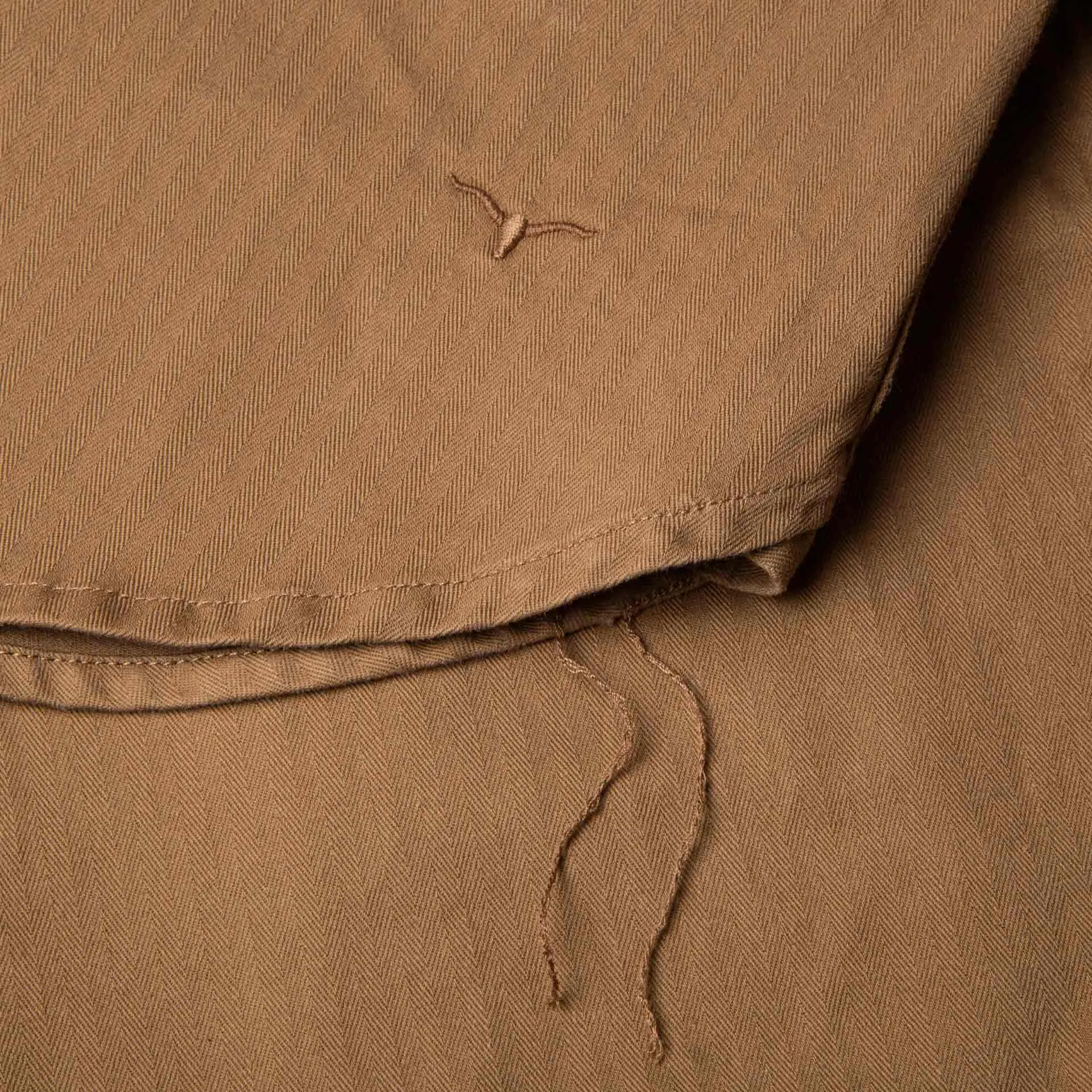 BWS-02 UTILITY SHIRT 8 oz. brown herringbone [CORE]