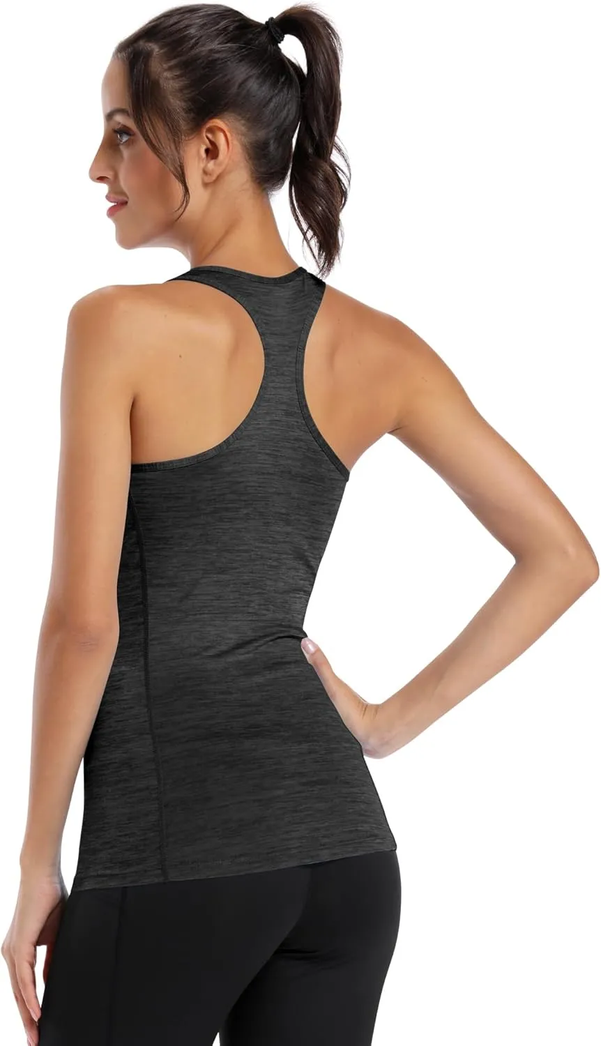 CADMUS 3 Pack Women's Compression Tank Top Athletic Dry Fit Base Layer