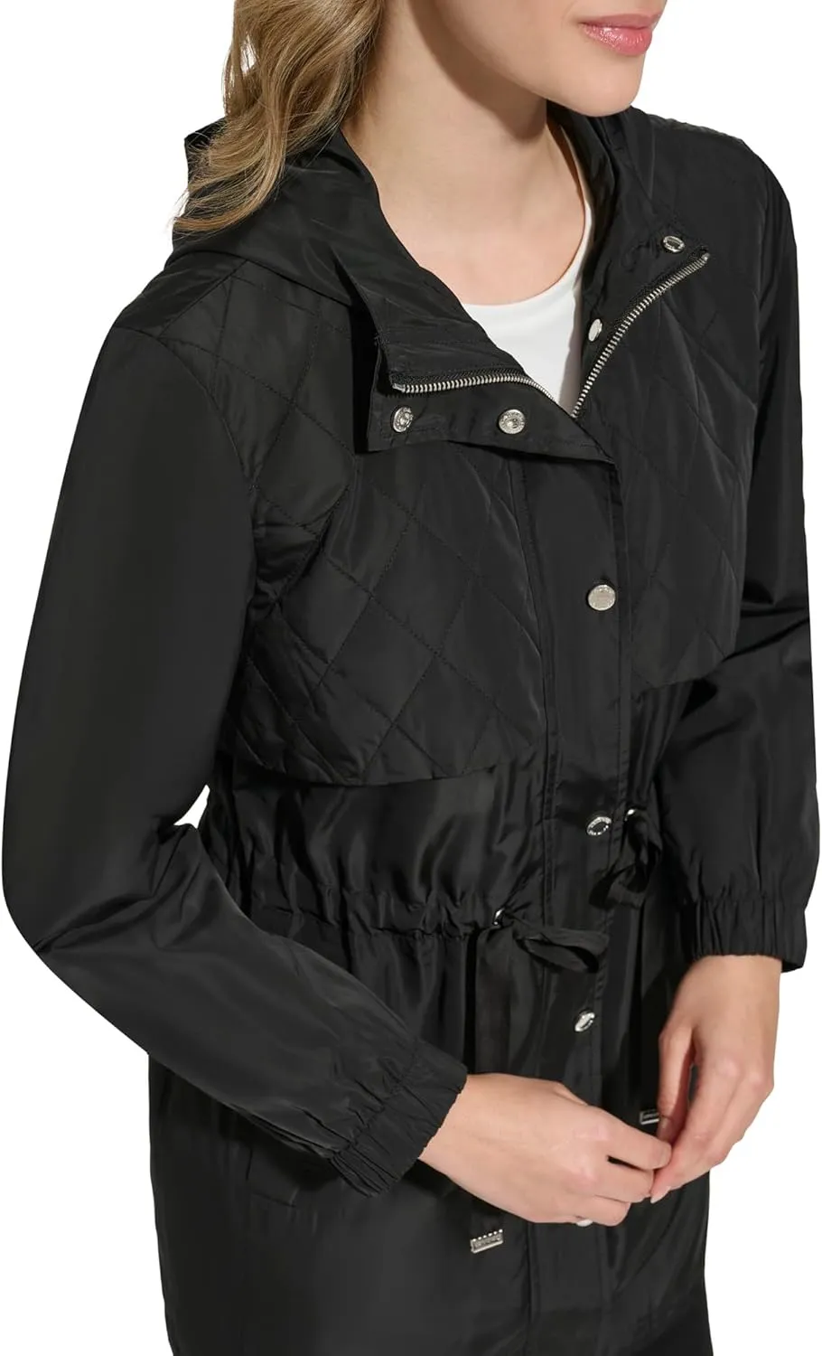 Calvin Klein Women's Button Trench Coat