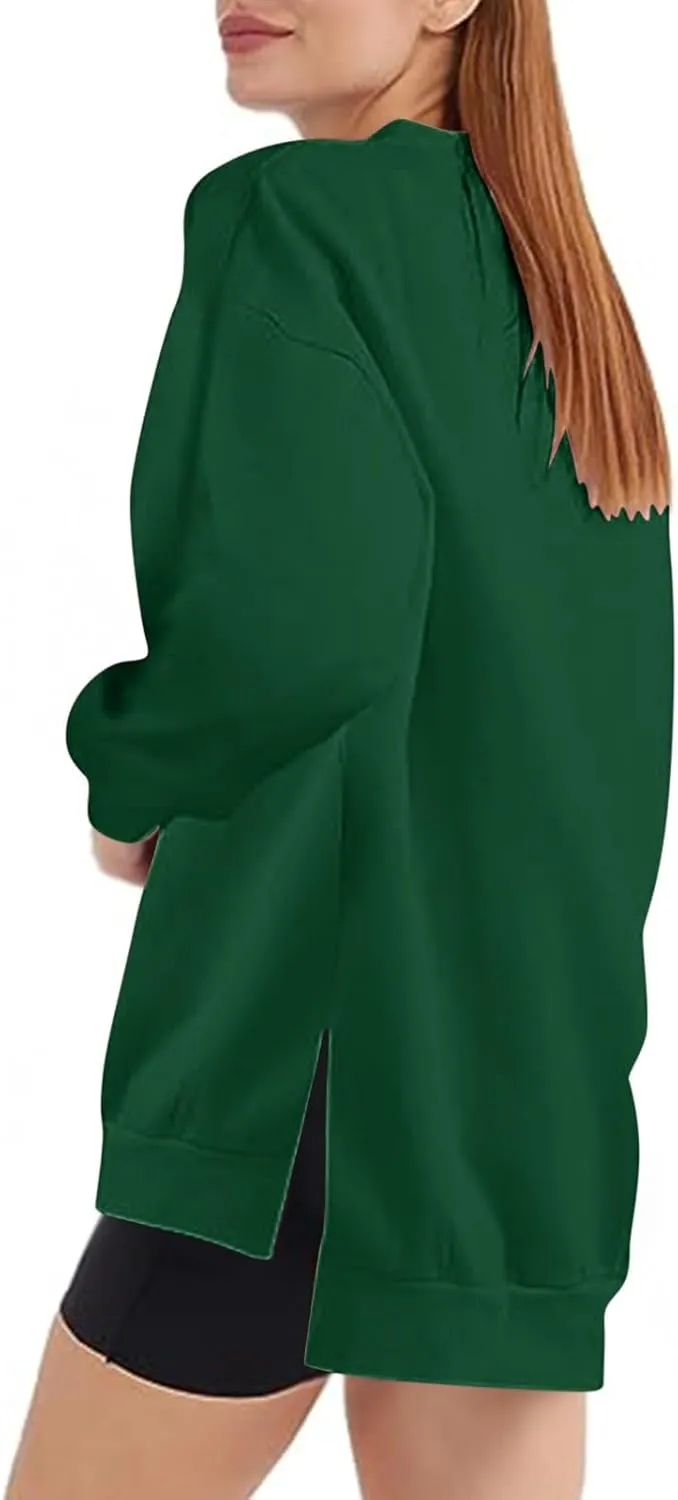 Ceboyel Oversized Sweatshirt For Women Long Sleeve Crewneck Pullover Fall Sweater Tops Y2K Trendy Fashion Clothing Outfits