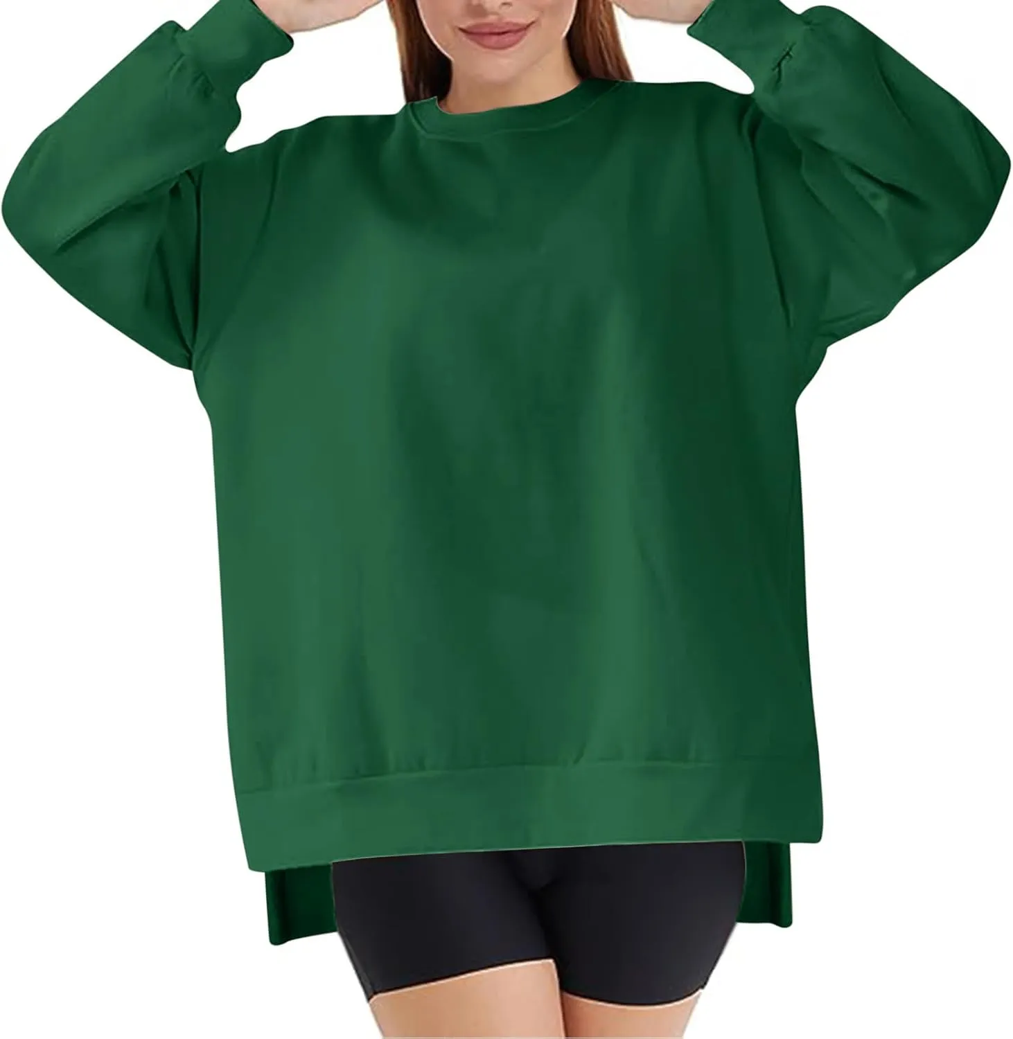 Ceboyel Oversized Sweatshirt For Women Long Sleeve Crewneck Pullover Fall Sweater Tops Y2K Trendy Fashion Clothing Outfits