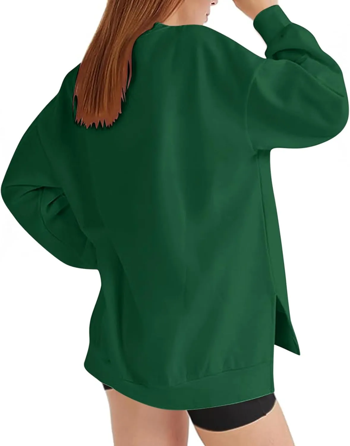 Ceboyel Oversized Sweatshirt For Women Long Sleeve Crewneck Pullover Fall Sweater Tops Y2K Trendy Fashion Clothing Outfits