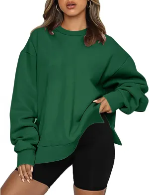 Ceboyel Oversized Sweatshirt For Women Long Sleeve Crewneck Pullover Fall Sweater Tops Y2K Trendy Fashion Clothing Outfits