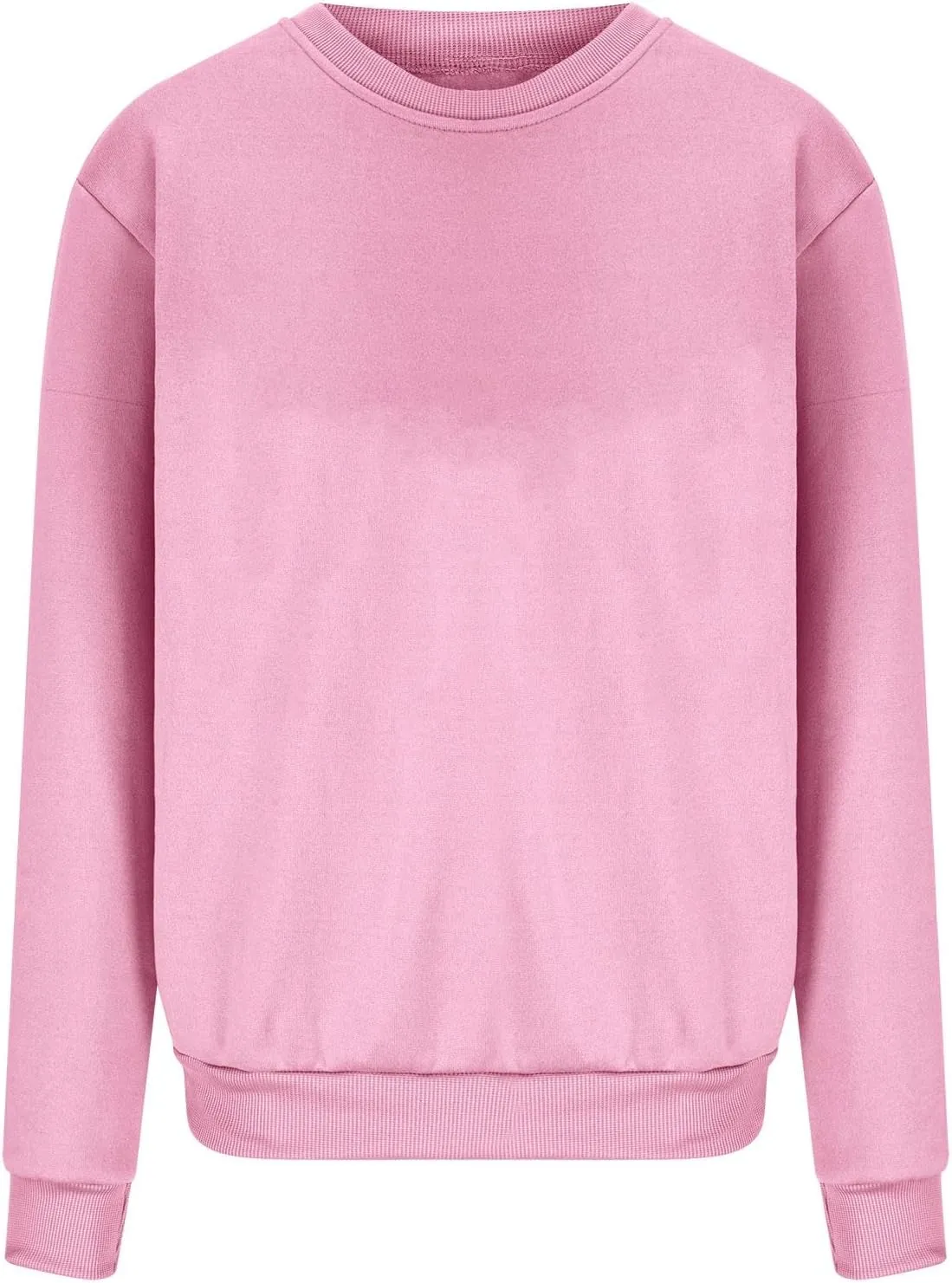 Ceboyel Women Crewneck Sweatshirt Trendy Oversized Pullover Sweater Long Sleeve Shirts Y2k Fashion Clothing 2023