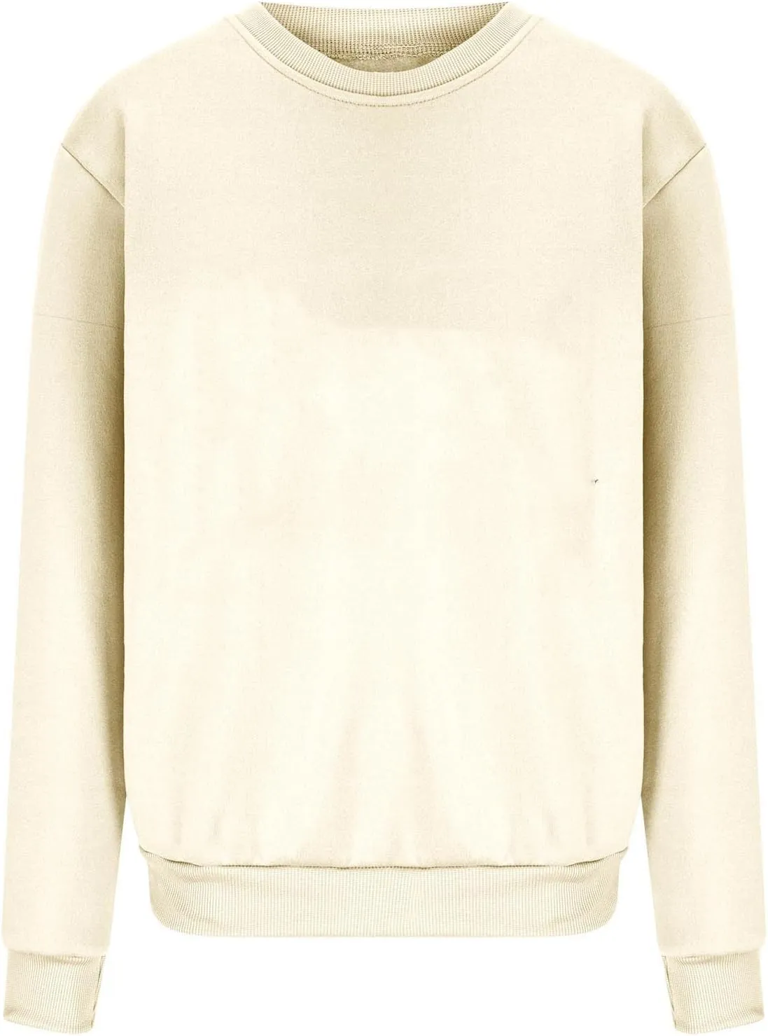 Ceboyel Women Crewneck Sweatshirt Trendy Oversized Pullover Sweater Long Sleeve Shirts Y2k Fashion Clothing 2023