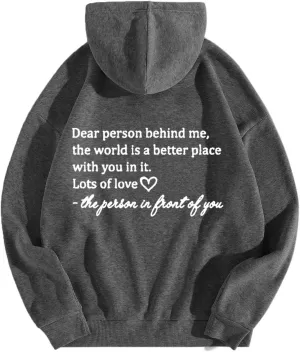 Ceboyel Womens Trendy Hoodies With Sayings Long Sleeve Sweatshirts Pullover Casual Tops Y2K Teen Girls Clothing