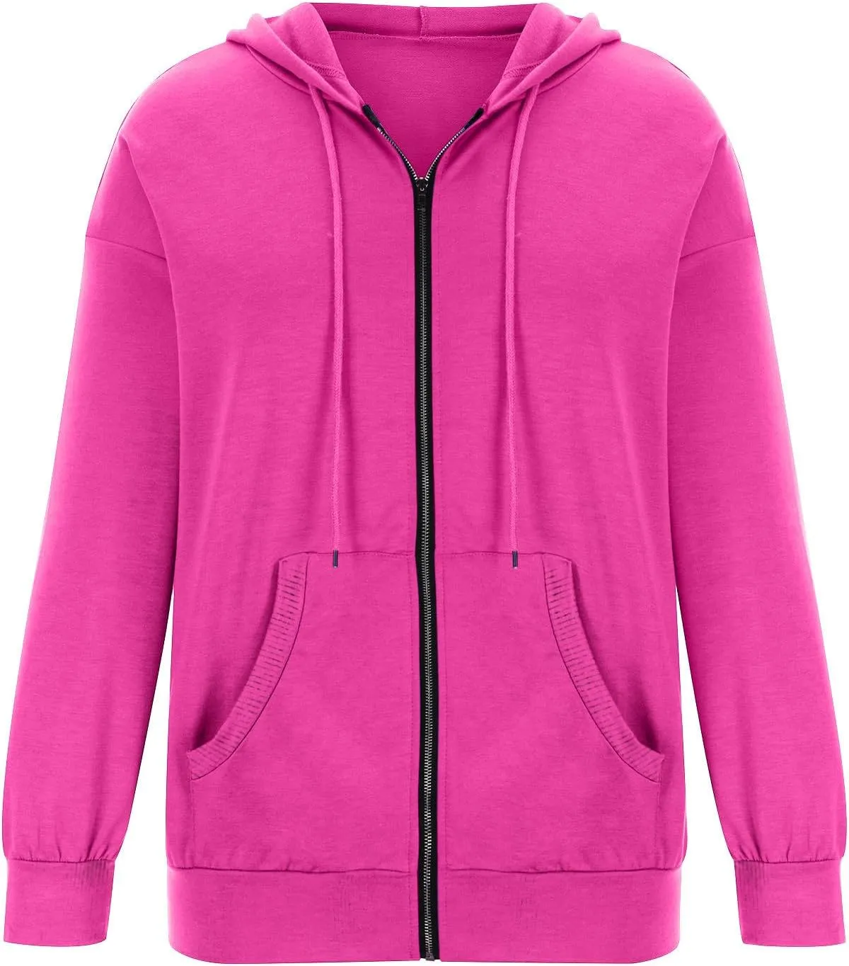 Ceboyel Women'S Zip Up Hoodies 2023 Long Sleeve Hooded Jackets Quarter Zip Pullover Sweatshirt Trendy Casual Fall Clothes