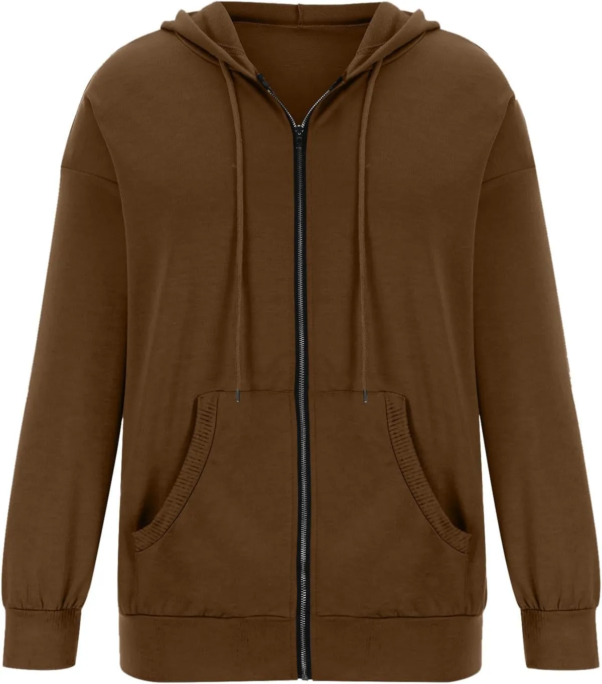 Ceboyel Women'S Zip Up Hoodies 2023 Long Sleeve Hooded Jackets Quarter Zip Pullover Sweatshirt Trendy Casual Fall Clothes