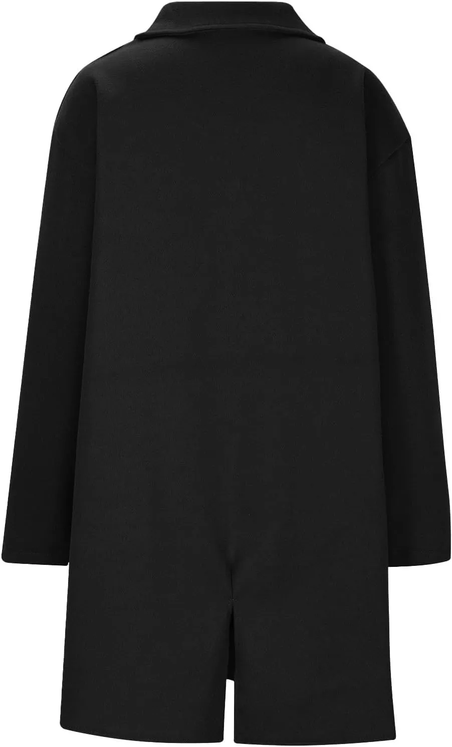 Coatigan for Women Wool Blend Pea Coats Double Breasted Oversized Blazer Knit Open Front Cardigan Sweater with Pocket