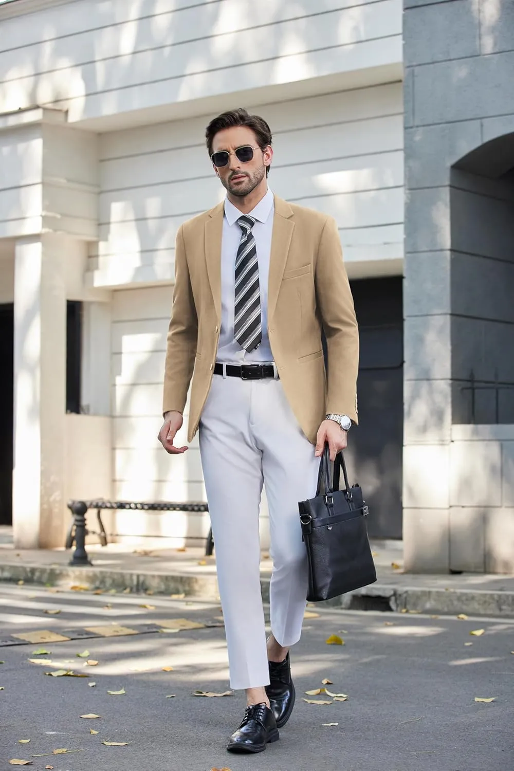 COOFANDY Men's Casual Blazer Slim Fit Sport Coats Two Button Knit Textured Suit Jacket
