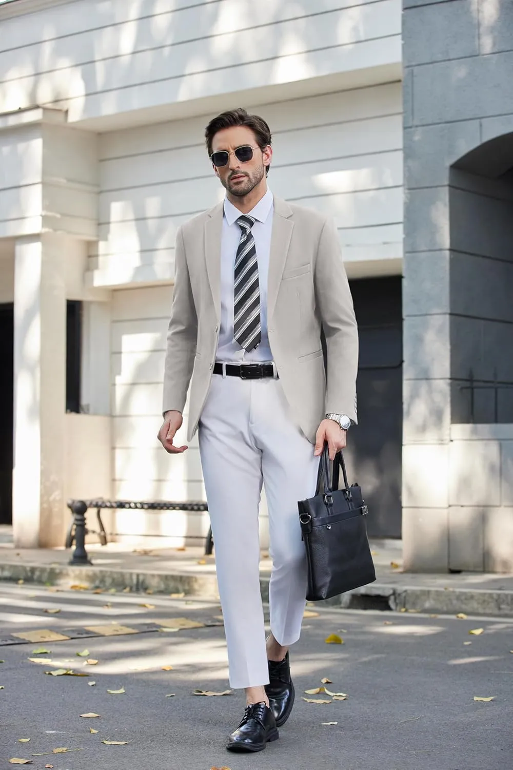 COOFANDY Men's Casual Blazer Slim Fit Sport Coats Two Button Knit Textured Suit Jacket
