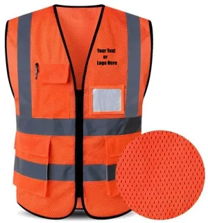 Custom Personalized Safety Vest Meets ANSI/ISEA Standards