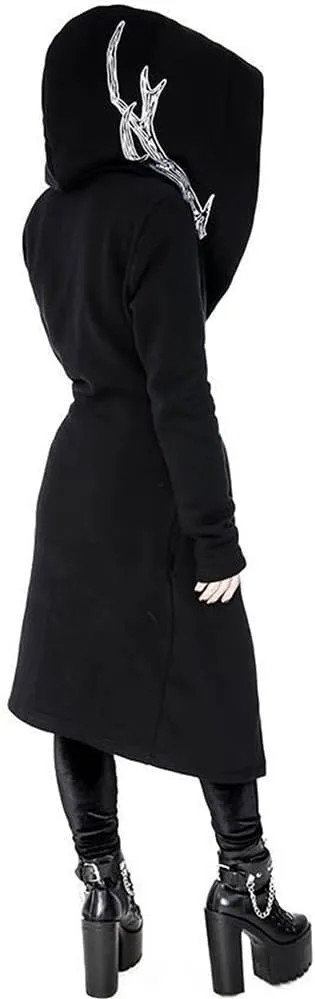 diffstyle Women Moon Gothic Witchcraft Punk Vintage Casual Long Hoodies Top Sweatshirt