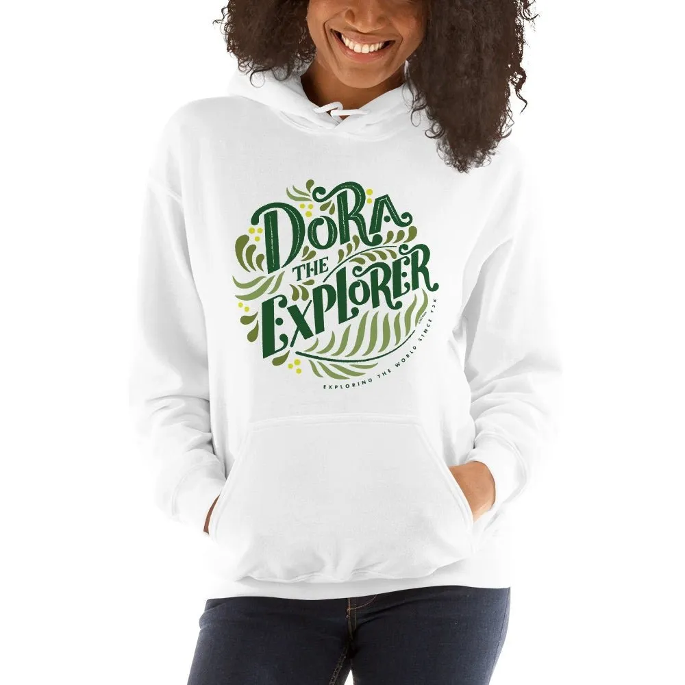 Dora the Explorer Floral Hooded Sweatshirt