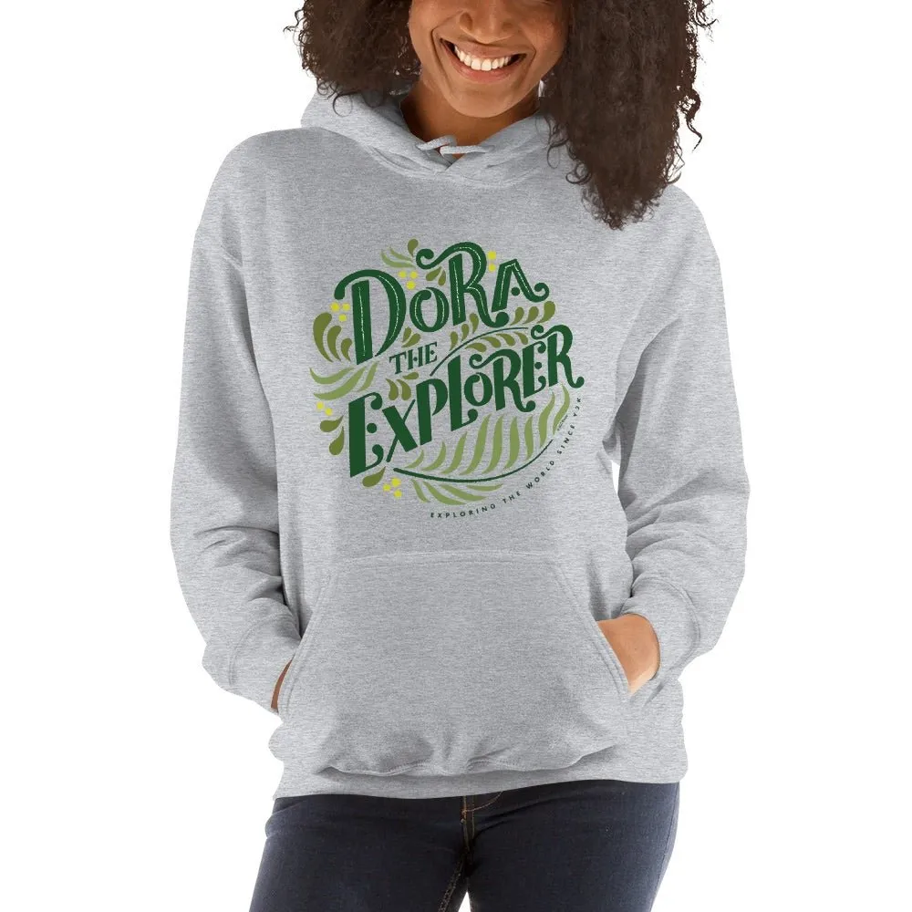 Dora the Explorer Floral Hooded Sweatshirt