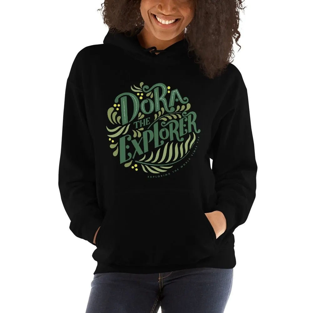Dora the Explorer Floral Hooded Sweatshirt