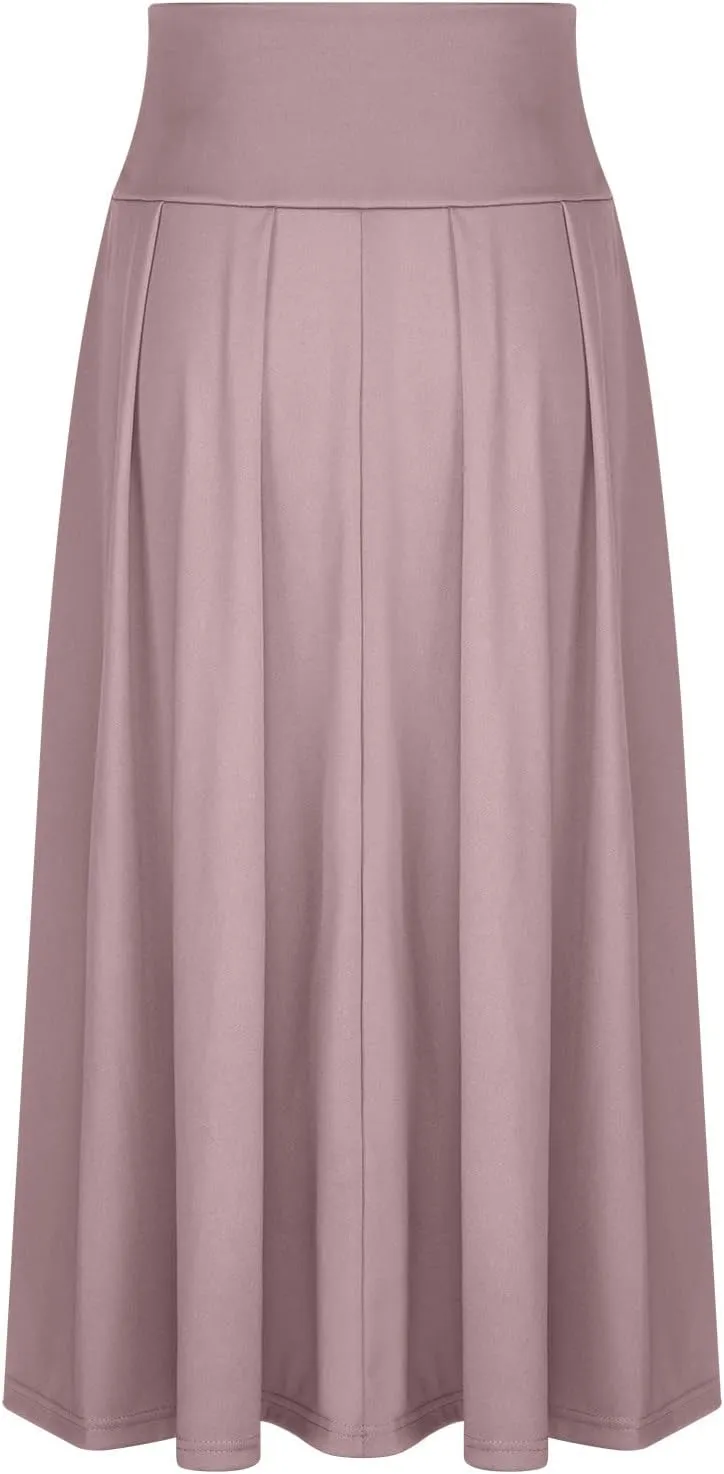 Elegant High Waisted Skirts for Women Plus Size Stretchy Business Work Maxi Skirt A Line Office Dress