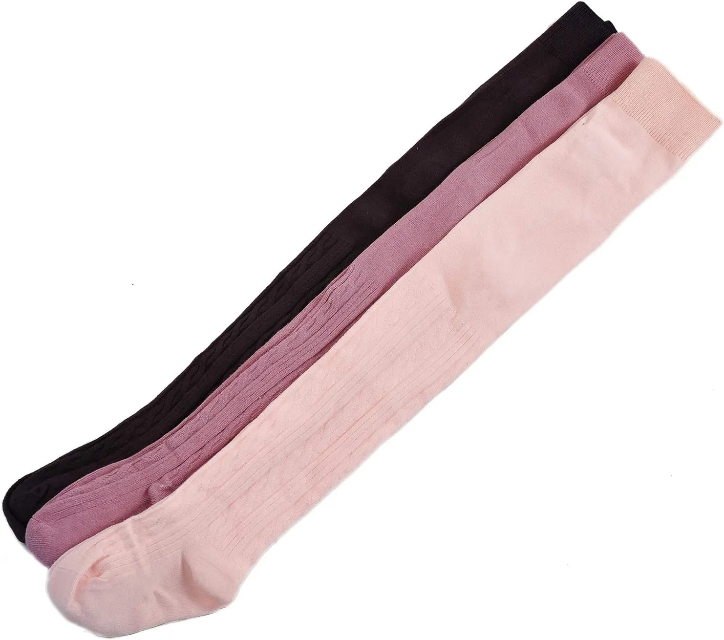 EPEIUS Baby Girl Tights Thick Cable Knit Leggings Stockings Cotton Pantyhose for Newborn Infant Toddler 3/4/5/6 Pack