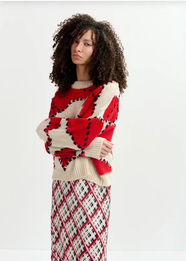 Essentiel Gastrono Embroidered Knit Pullover