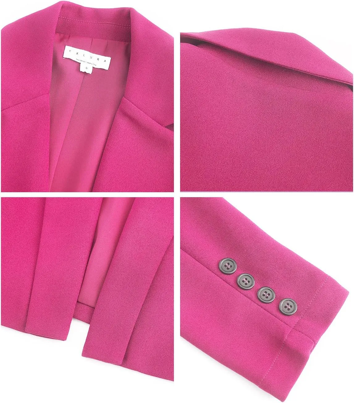 EXLURA Women's Professional Business Lightweight Blazer Dress Suit Sets 2 Piece Work Office Fashion Outfits