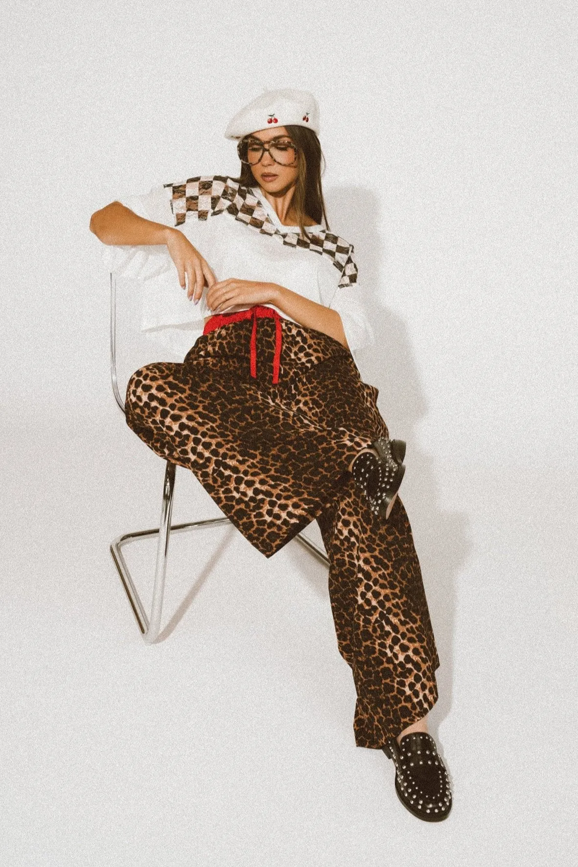 Feline Fierce Wide Leg Leopard Pants