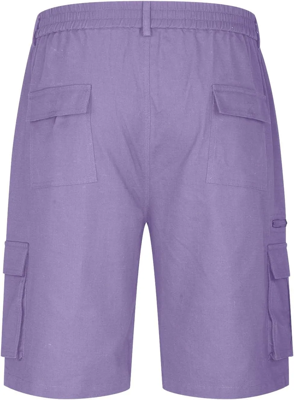 Finelylove Cargo Shorts for Men Relaxed Stretch Waist Outdoor Work Shorts Casual Summer Hiking Tactical Pants with Zip Pocket