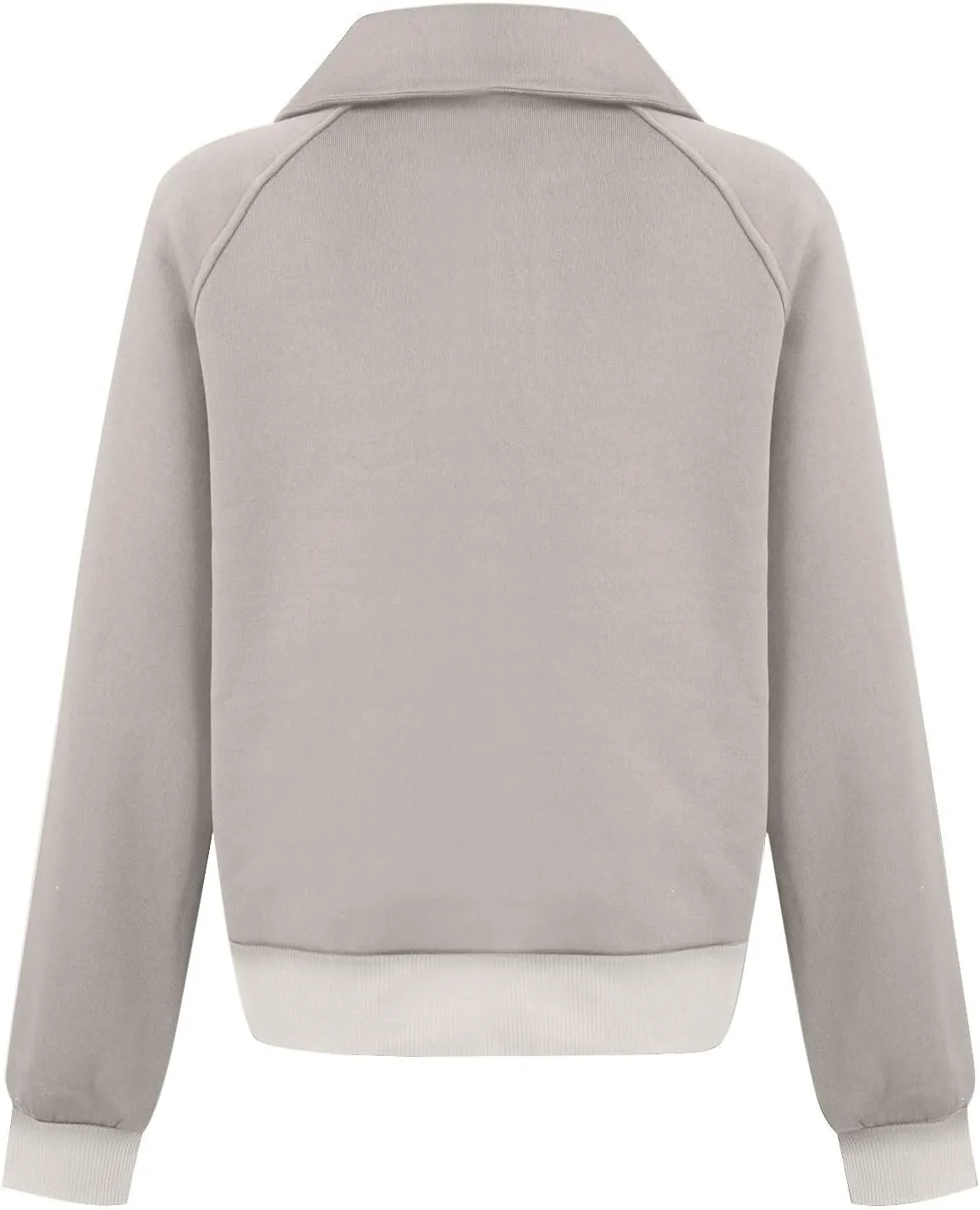 Fleece Half Zip Pullover Women Oversized Quarter Zip Sweatshirt Casual Long Sleeve Fall Sweatshirts Y2k Preppy Clothes
